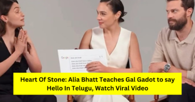 Alia Bhatt Teaches Gal Gadot