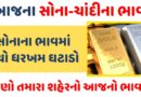 Gold Silver Price : સોનાના ભાવમાં થયો ધરખમ ઘટાડો, જાણો લેટેસ્ટ ભાવ