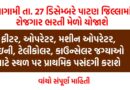 આગામી તા. ૨૭ ડિસેમ્બરે ઔધોગીક તાલીમ સંસ્થા શંખેશ્વર ખાતે રોજગાર ભરતી મેળો યોજાશે