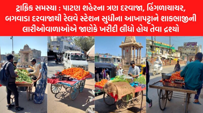 પાટણ શહેરમાં દિન પ્રતિદિન વધી રહેલી ટ્રાફિક સમસ્યા